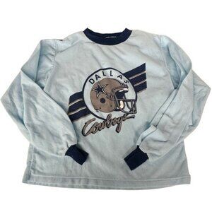 Dallas Cowboys Boys L 16/18 Vintage Logo Sweatshirt NFL Football Touch Down 80's